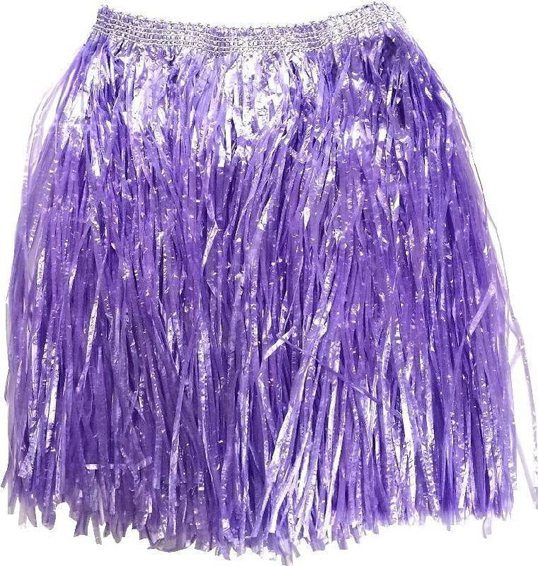 Zestaw hawajski: spódnica, naszyjnik, opaska, bransoletki, fioletowy