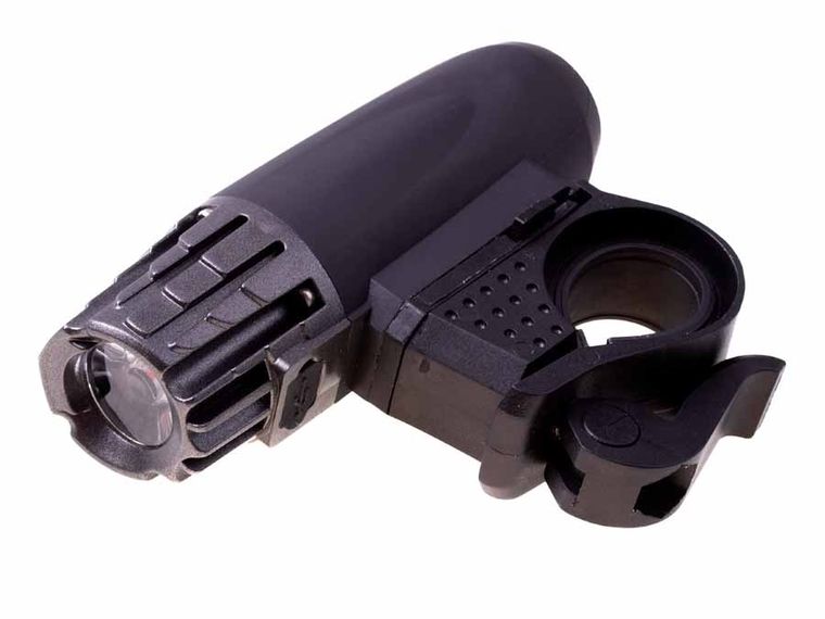 Zestaw: latarka na rower z USB + czerwona lampka stopu