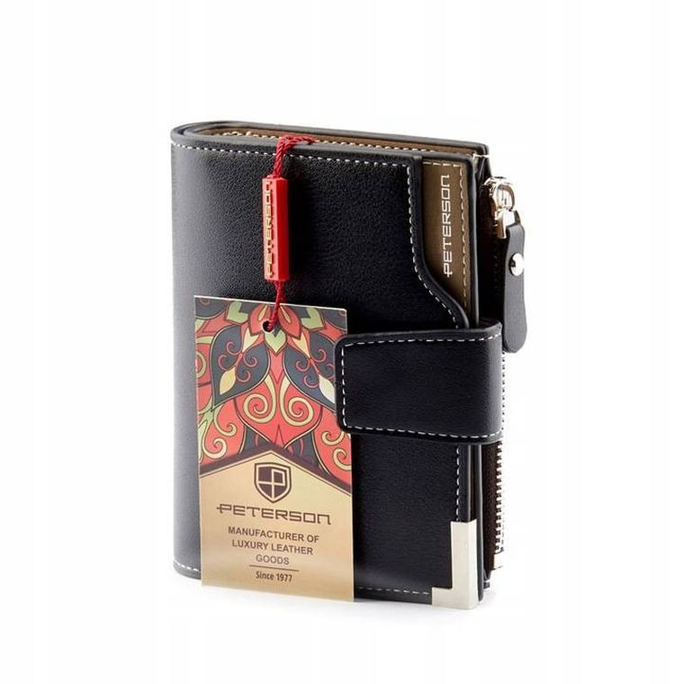 Zestaw prezentowy: Portfel, skóra ekologiczna, Woda perfumowana, Velvet, Peterson