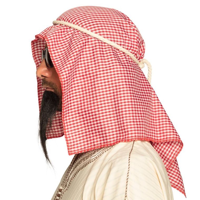 Zestaw Szejk Arabski Arab 81034 turban - arafatka, okulary, broda Szeika