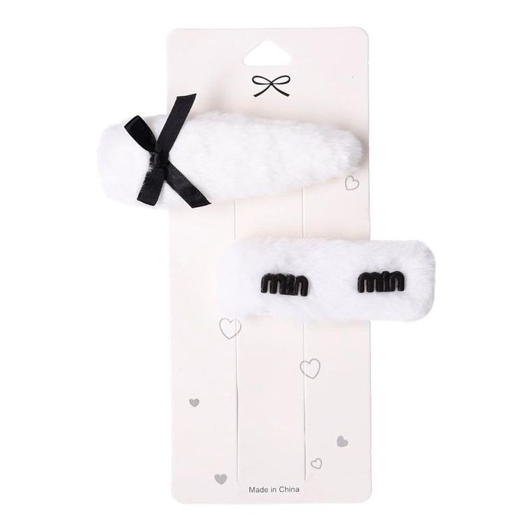 Zestaw uroczych spinek do włosów, 10 szt. beżowa, boho