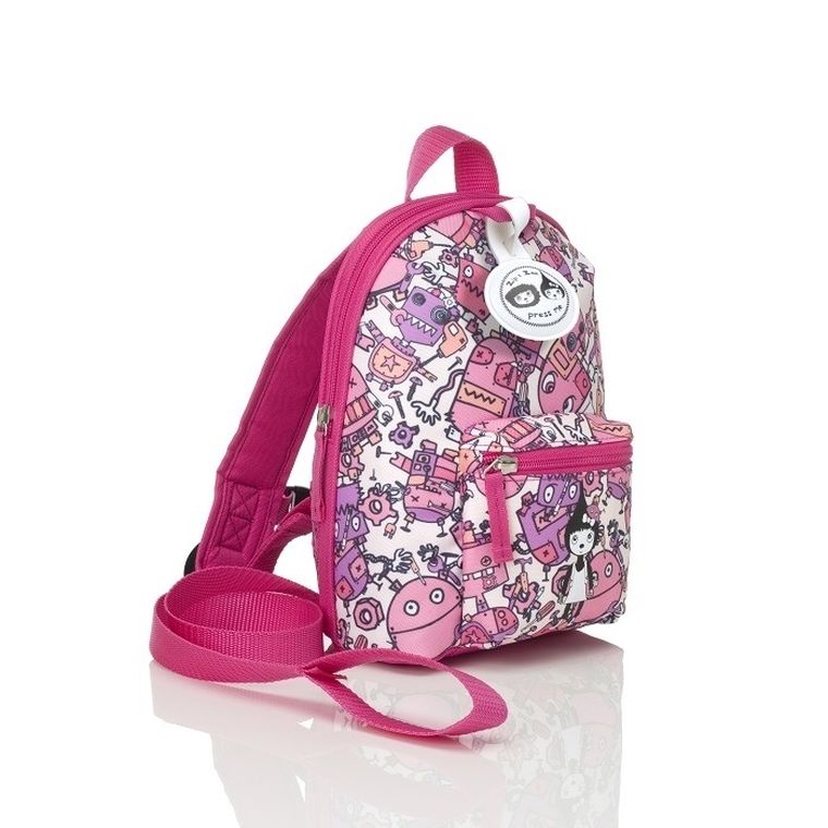 Zip & Zoe, Robot Pink, plecak dla przedszkolaka ze smyczą