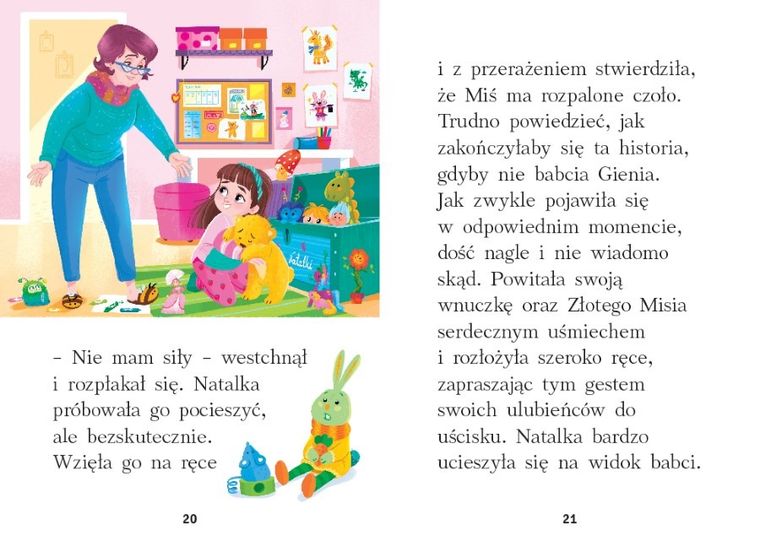 Złoty miś. Duże litery