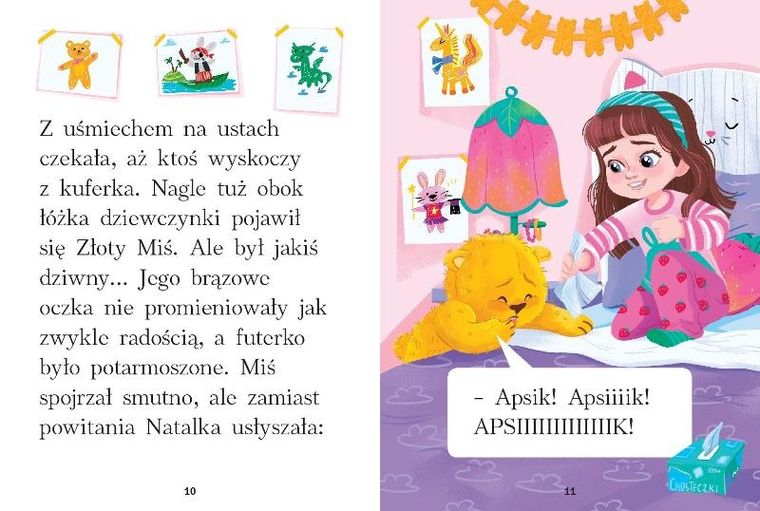 Złoty miś. Duże litery. Opowiadania do nauki czytania
