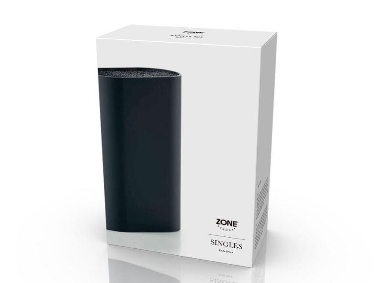 Zone Denmark, blok na noże, 17 cm, Singles black