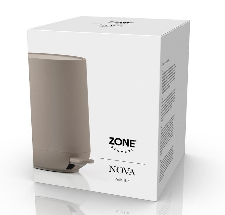 Zone Denmark, kosz łazienkowy na śmieci, Nova 3l, Taupe