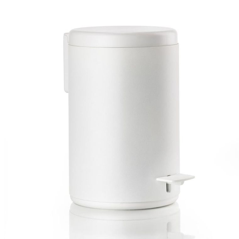 Zone Denmark, kosz na śmieci pedałowy Rim, 3l, white