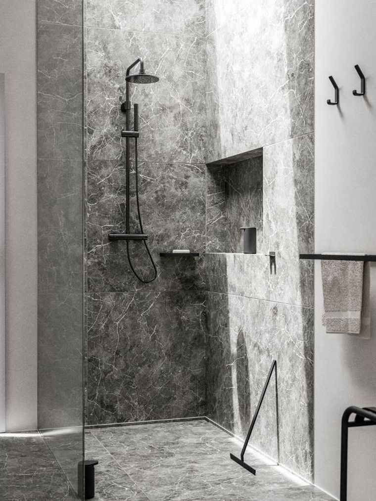 Zone Denmark, wieszak ścienny podwójny, 11,5 cm, Rim black