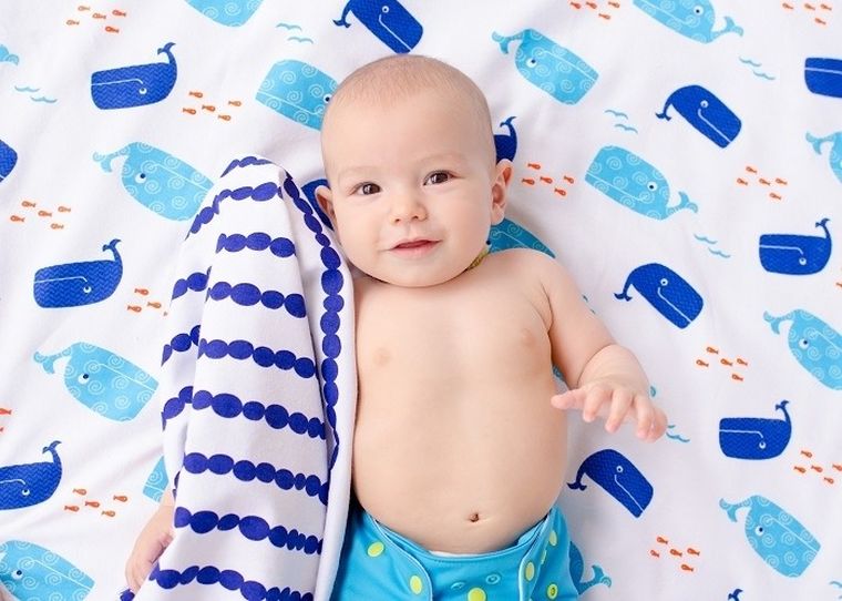 Zoocchini, Wieloryb, kocyki flanelowe, 2 szt.