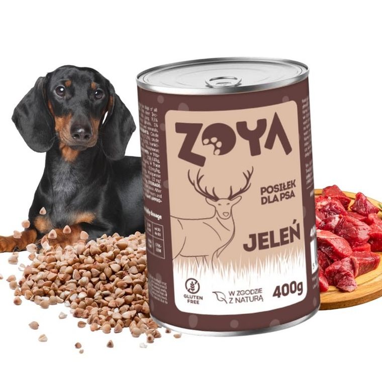 Zoya, mokra karma dla psa, jeleń, 400g