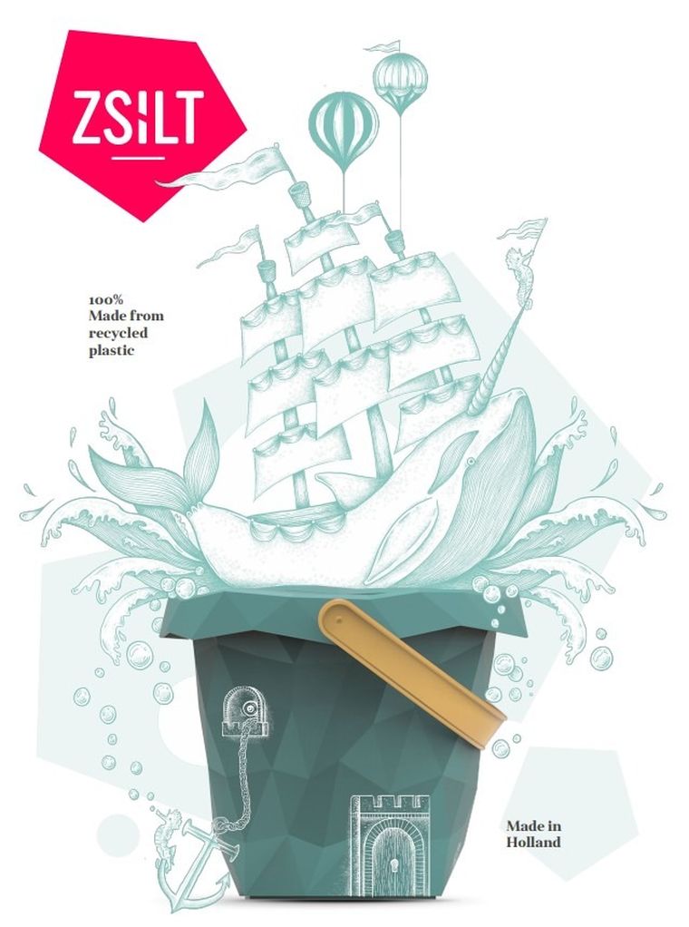 Zsilt, wiaderko do piasku