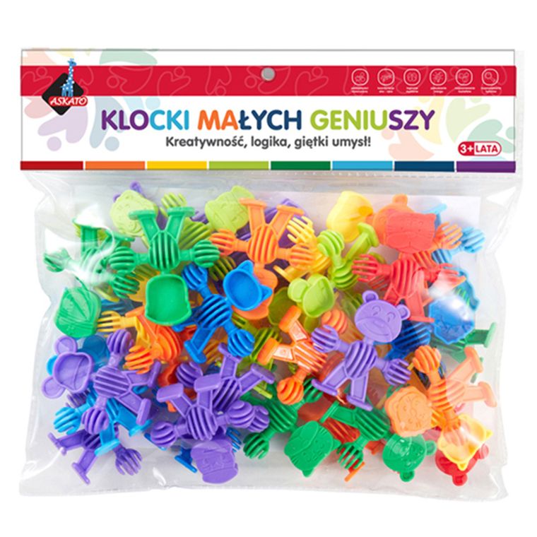 Zwierzaki, klocki, 34 elementy