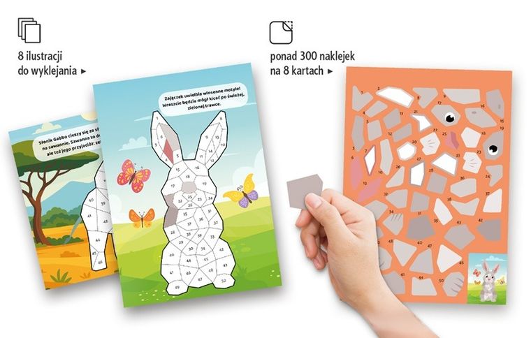 Zwierzaki. Wyklejanki