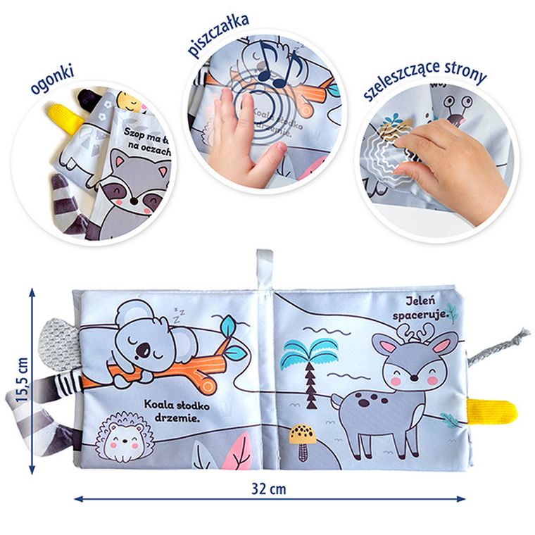 Zwierzątka. Książeczka sensoryczna