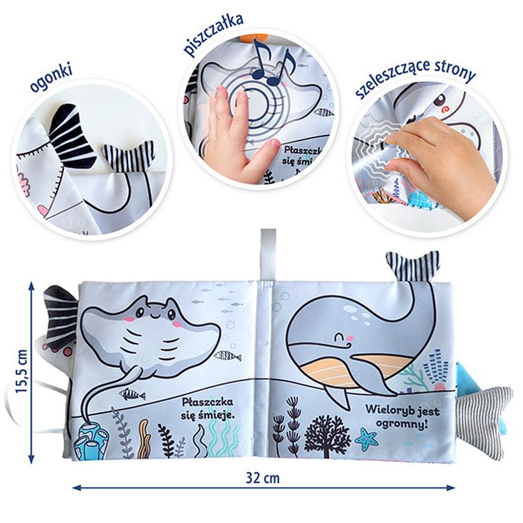 Zwierzątka wodne. Książeczka sensoryczna