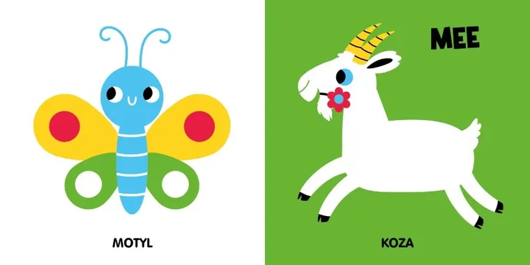 Zwierzęta na wsi. Książeczka kontrastowa