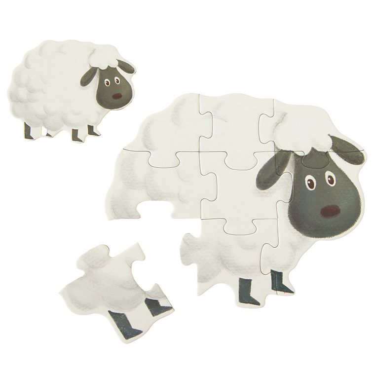 Zwierzęta, puzzle 6w1