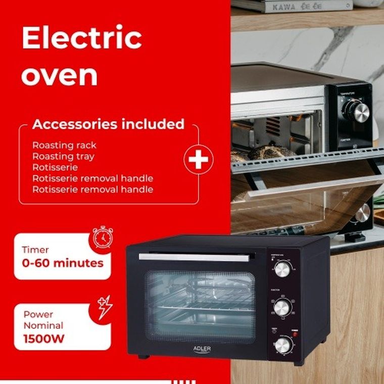Adler, piekarnik elektryczny, 35l