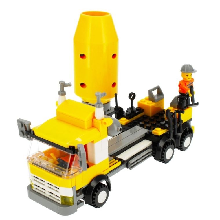 Alleblox, betoniarka, klocki konstrukcyjne, 216 elementów