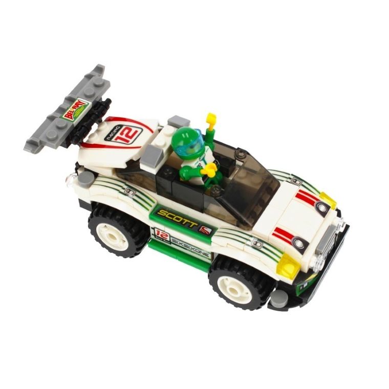 Alleblox, samochód wyścigowy, klocki konstrukcyjne, 173 elementów elementów