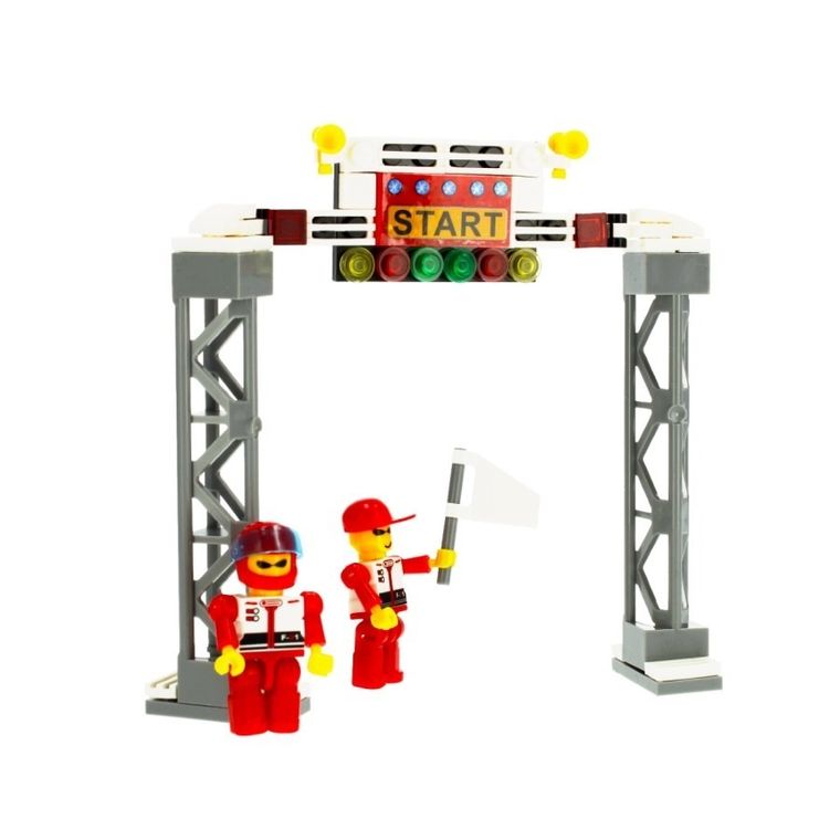 Alleblox, samochód wyścigowy, klocki konstrukcyjne, 255 elementów