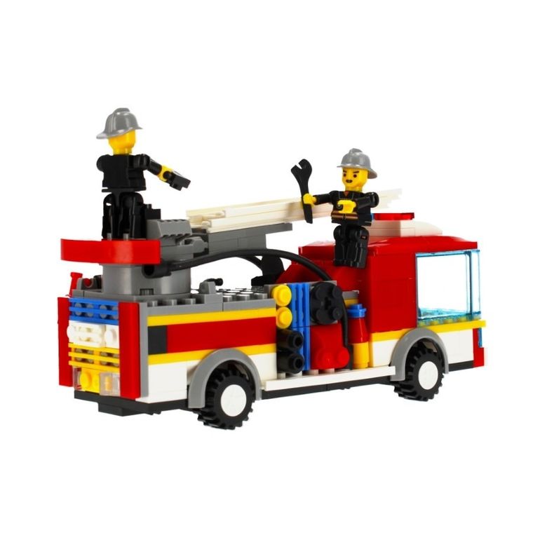 Alleblox, wóż strażacki, klocki konstrukcyjne, 196 elementów