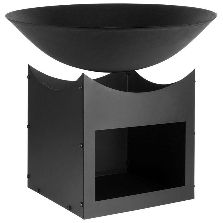 Ambiance, palenisko ogrodowe metalowe czarne, 56-41 cm