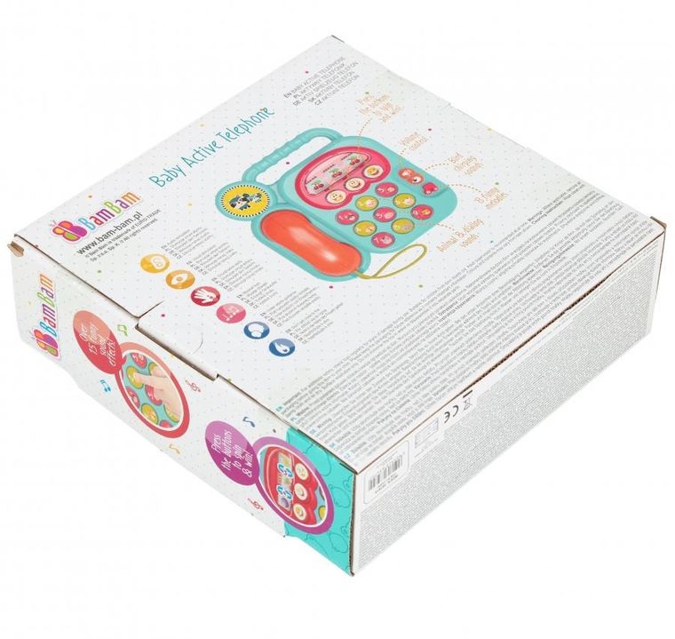 Bam Bam, muzyczny telefonik stacjonarny, zabawka interkatywna