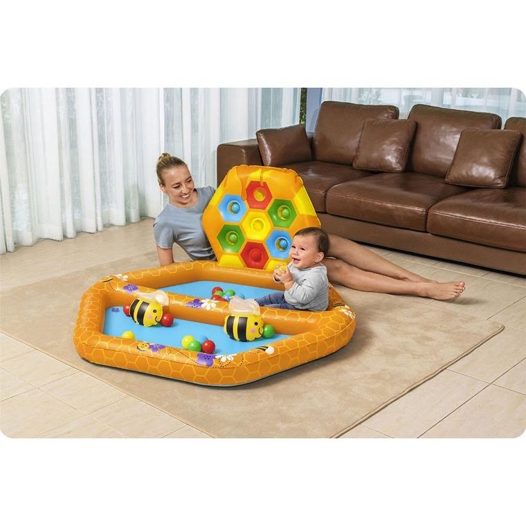 Bestway, plac zabaw, dmuchany, pszczółki, 127-119-61 cm