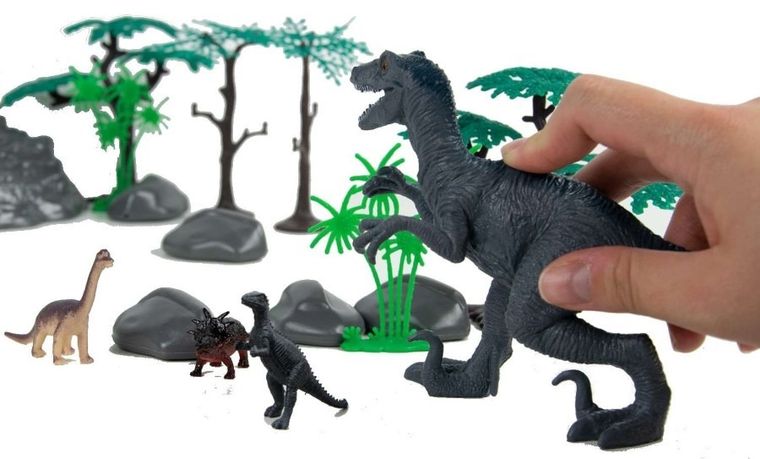 Boley, Park Jurajski, dinozaury, zestaw figurek, 55 elementów