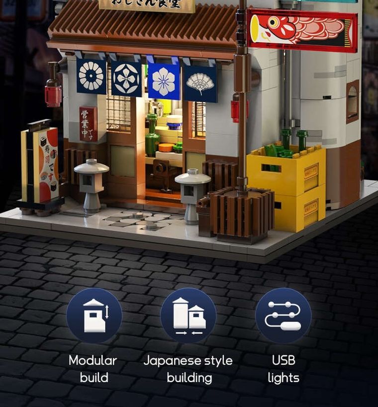 Cada, restauracja japońska, LED, 861 elementów