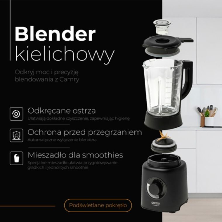 Camry, blender kielichowy, 1,7l