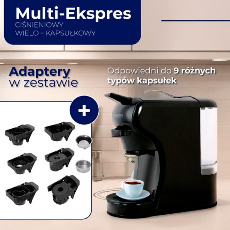 Camry, Multi-Ekspres, ekspres ciśnieniowy, wielokapsułkowy