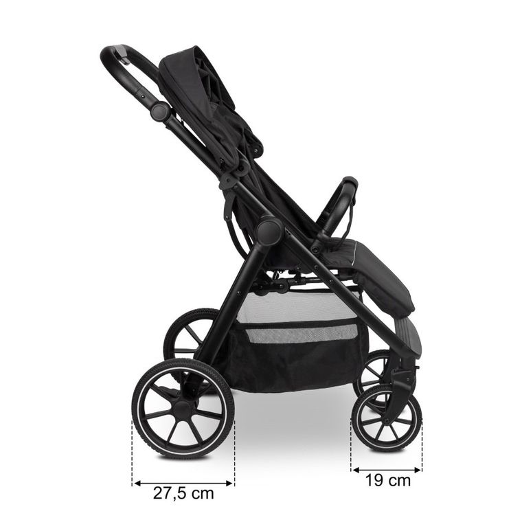 Caretero, Jimbo, wózek spacerowy, Black