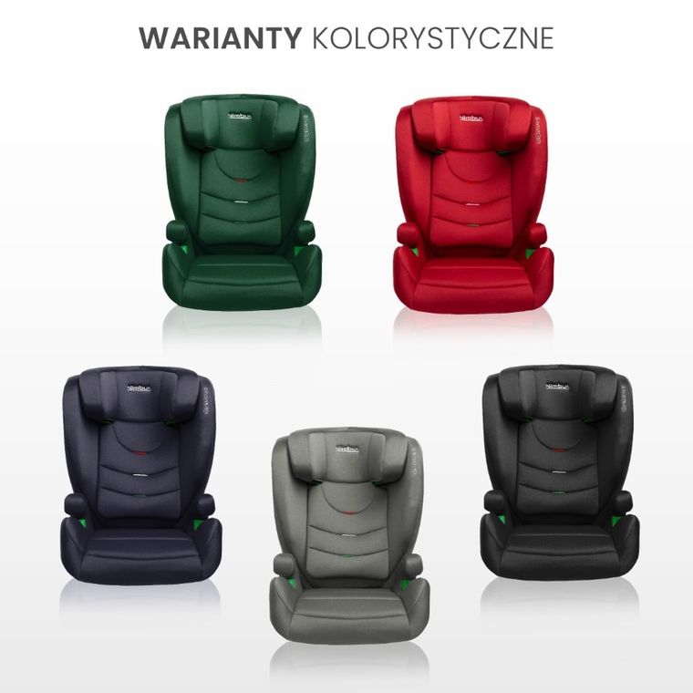 Caretero, Nimbus I-Size, fotelik samochodowy, podstawka, Dark Green, 15-36 kg