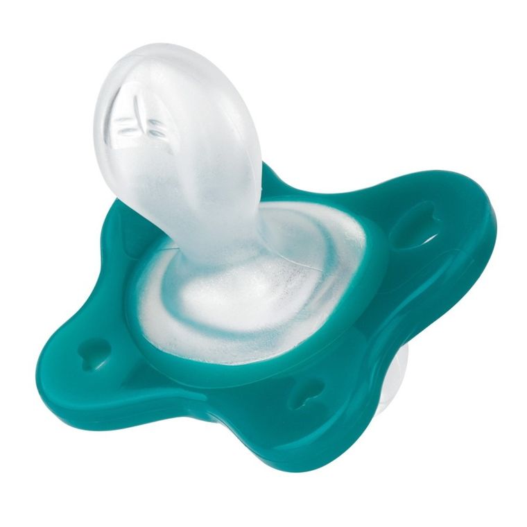 Chicco, PhysioForma Dual Soft, smoczek uspokajający, silikonowy, niebieski, 16-36m, 2 szt.