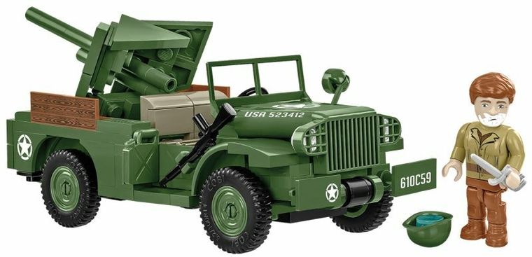 Cobi, Historical Collection WWII, 37 mm GMC M6 Fargo, 1:35, klocki, 230 elementów