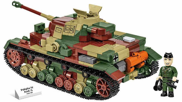 Cobi, Historical Collection WWII, PZKPFW IV Ausf.G, klocki, 1107 elementów