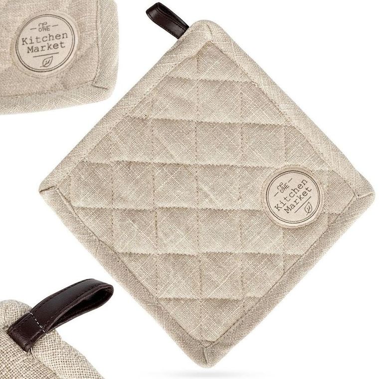 Excellent Houseware, łapka kuchenna, bawełniana, beżowa