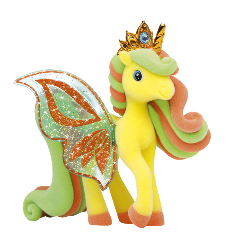 Galupy, Skrzydlate Jednorożce, brokatowa figurka z kryształkiem Swarovskiego, 1 szt.