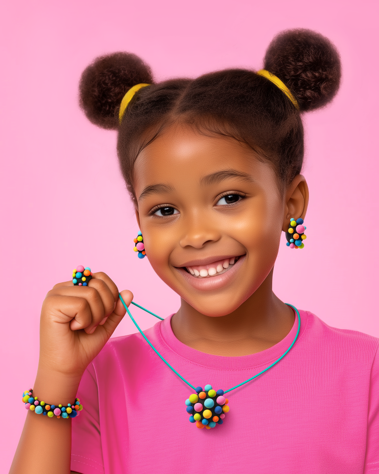 Hey Clay, Bijou, kolorowa biżuteria, masa plastyczna, 8 szt.