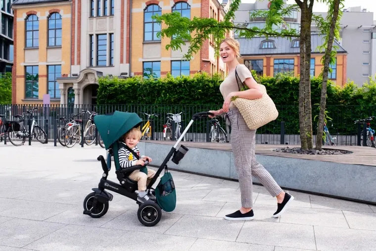 Kinderkraft, EasyTwist, rowerek trójkołowy, platinum Grey