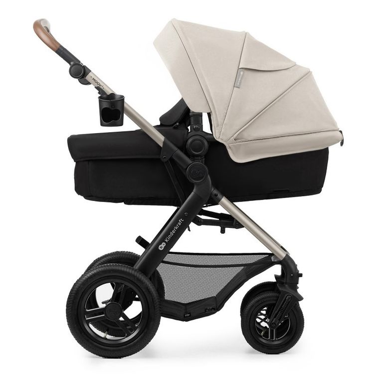 Kinderkraft, Moov 2, Air Wheels, wózek wielofunkcyjny 4w1, Moonlight Grey
