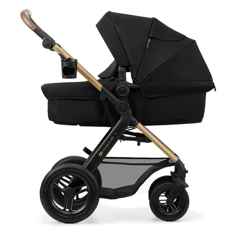 Kinderkraft, Moov 2 Air, wózek wielofunkcyjny, 3w1, Pure Black