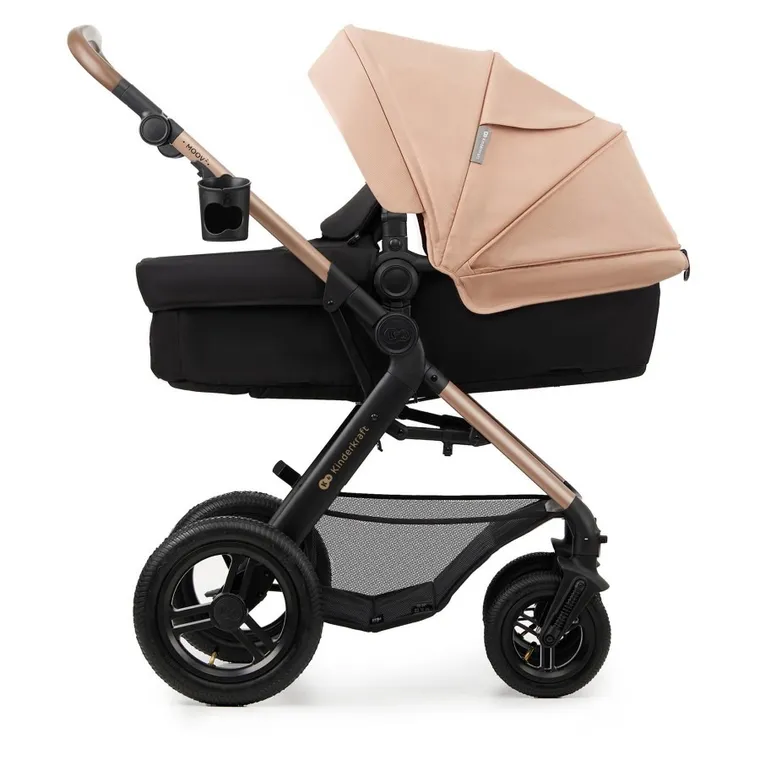 Kinderkraft, Moov 2 Air, wózek wielofunkcyjny, 3w1, Sand Beige