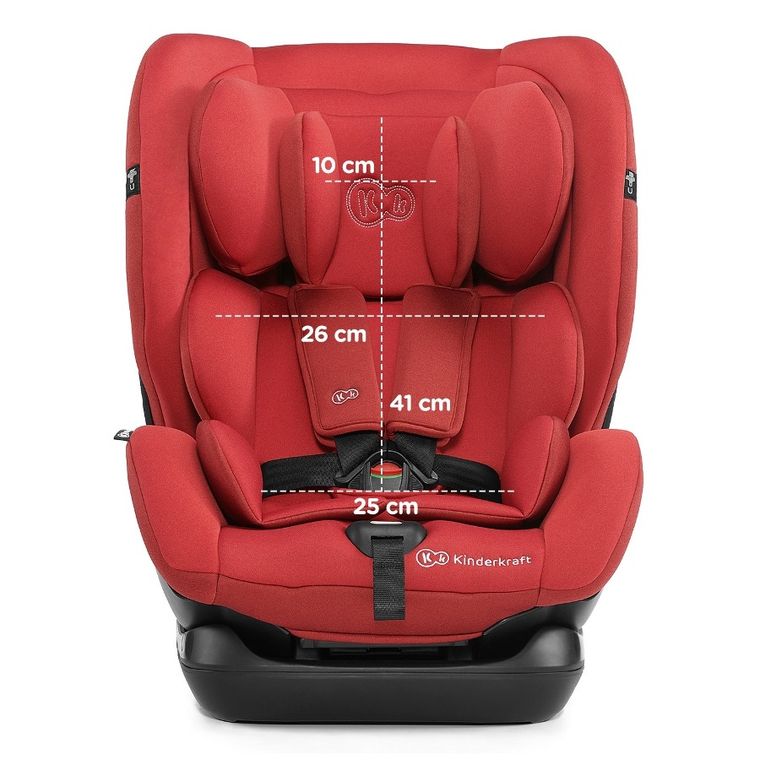 Kinderkraft, MYWAY, fotelik samochodowy, 0-36 kg, czerwony
