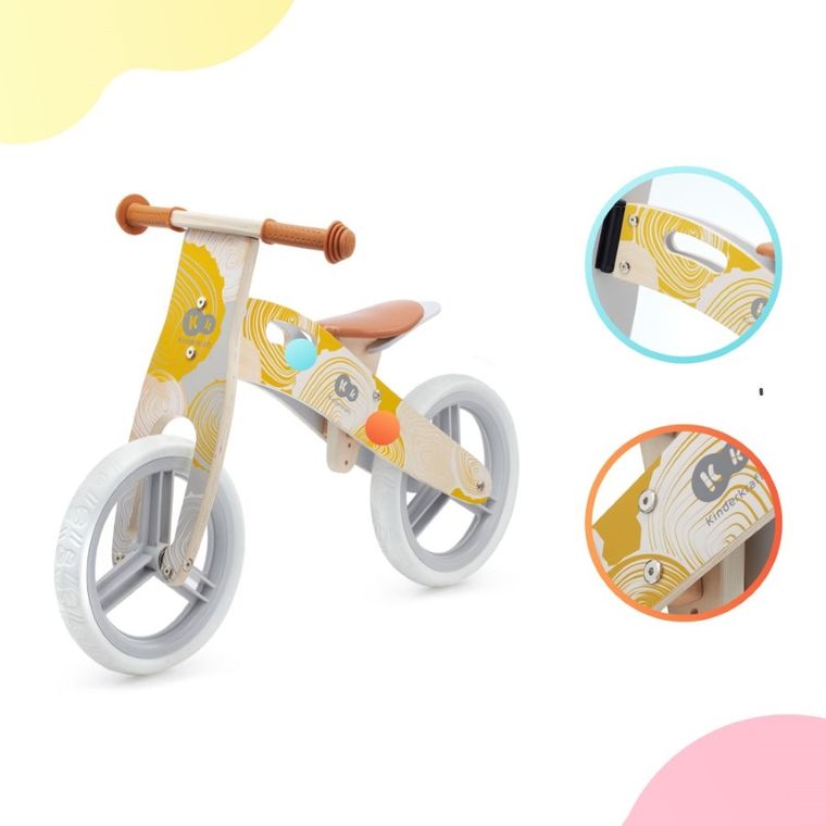 Kinderkraft, Runner Nature, rowerek biegowy, koralowy