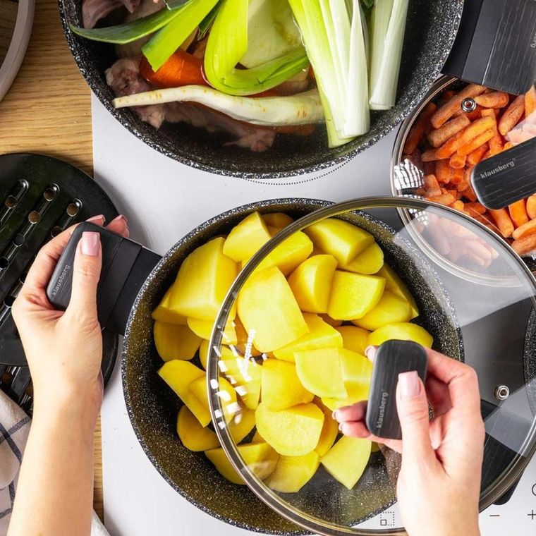 Klausberg, zestaw garnków marmurkowych, 12 elementów