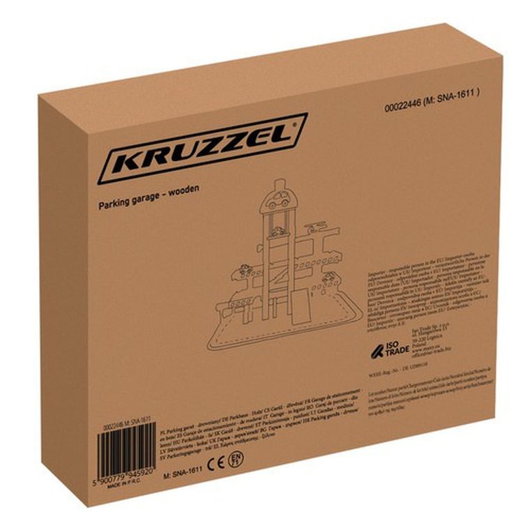 Kruzzel, drewniany parking