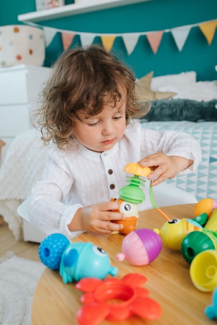 Lalaboom, Kulko-klocki sensoryczne, zwierzątka, 25 elementów